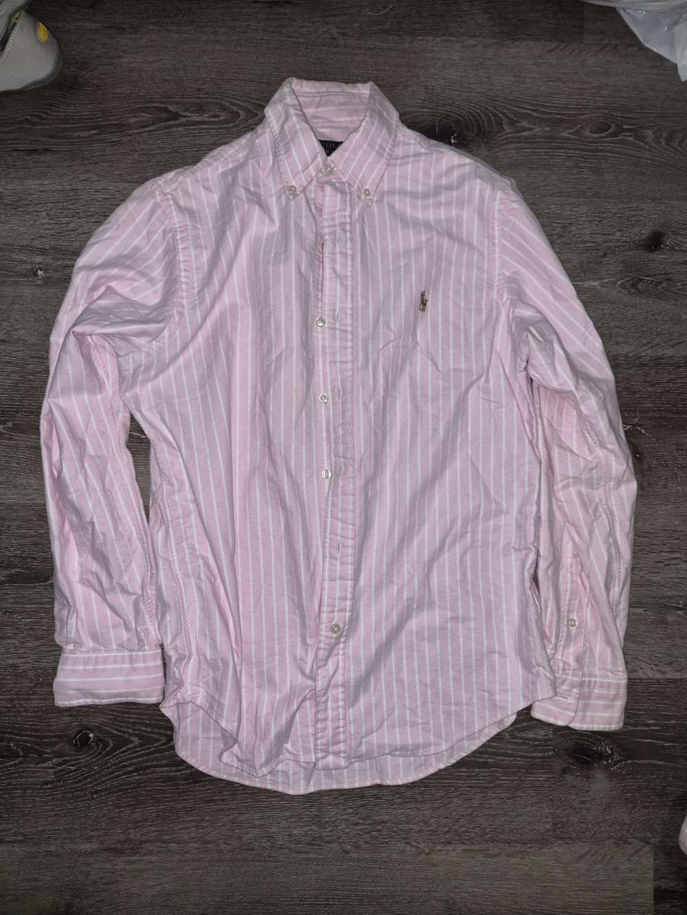 Polo Ralph Lauren Pink and White Striped Dress Shirt SIZE S